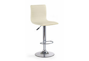 Barkruk - eco leer - 40x93-115x42 cm - crème