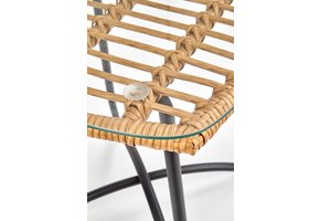 INDIRA - salontafel - Scandinavisch - glas - 51x48x51 cm