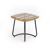 INDIRA - salontafel - Scandinavisch - glas - 51x48x51 cm
