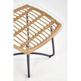 INDIRA - salontafel - Scandinavisch - glas - 51x48x51 cm