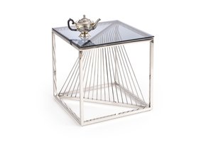 INFINITY - salontafel - glas - vierkant - 50x55x55 cm