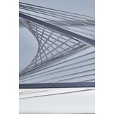 INFINITY - salontafel - roest vrij staal - glas - zilver