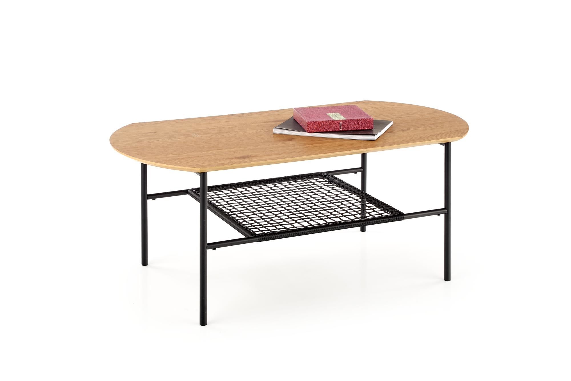 JACKSONA - salontafel - hout - ovaal - 105x44x55 cm