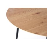 JACKSON - eettafel - houten tafelblad - 160x90x77 cm