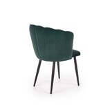 Stoel - schelp stoel - fluwelen stof - 60x84x58 cm - groen