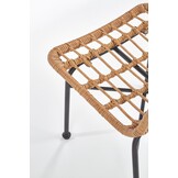 Tuinstoel - kunststof rotan - 47x85x45 cm