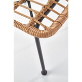 Tuinstoel - kunststof rotan - 47x85x45 cm