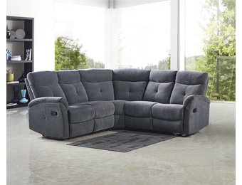 LAHTI - hoekbank - stof - uitklapbaar - 232x100x232 cm