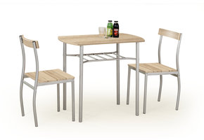 LANCE - eettafel set - tafel - 2 stoelen - MDF plaat