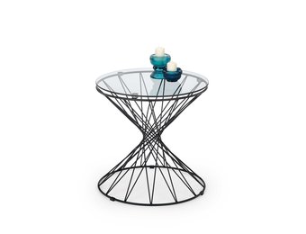 LOBO - salontafel - glas - rond - 50x40x50 cm