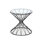 LOBO - salontafel - glas - rond - 50x40x50 cm