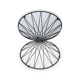 LOBO - salontafel - glas - rond - 50x40x50 cm