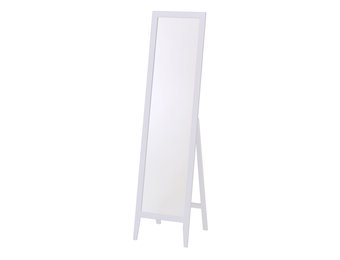 Staande spiegel - glas - hout - 44x134x35 cm - wit