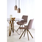 LUNGO - eettafel - glas - rond - 120x120x76 cm