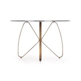 LUNGO - eettafel - glas - rond - 120x120x76 cm