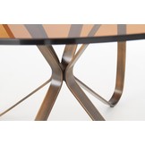 LUNGO - eettafel - glas - rond - 120x120x76 cm