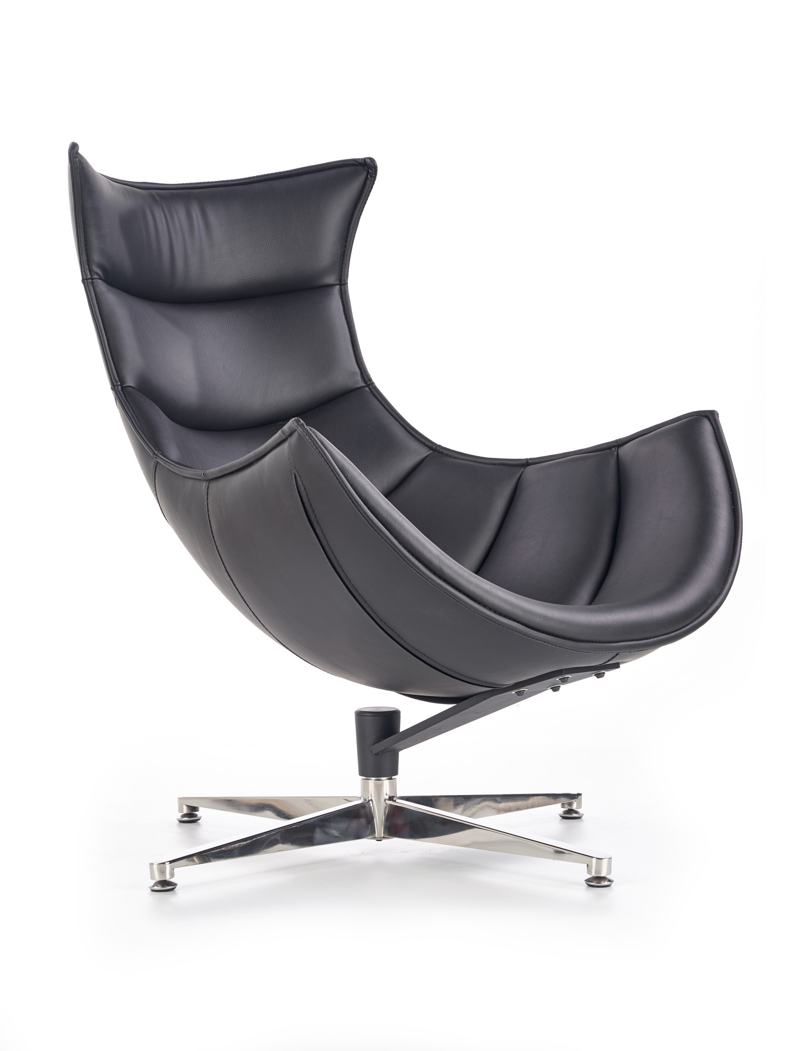 LUXOR - fauteuil - composiet leer - zwart - 86x96x84 cm