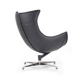 LUXOR - fauteuil - composiet leer - zwart - 86x96x84 cm