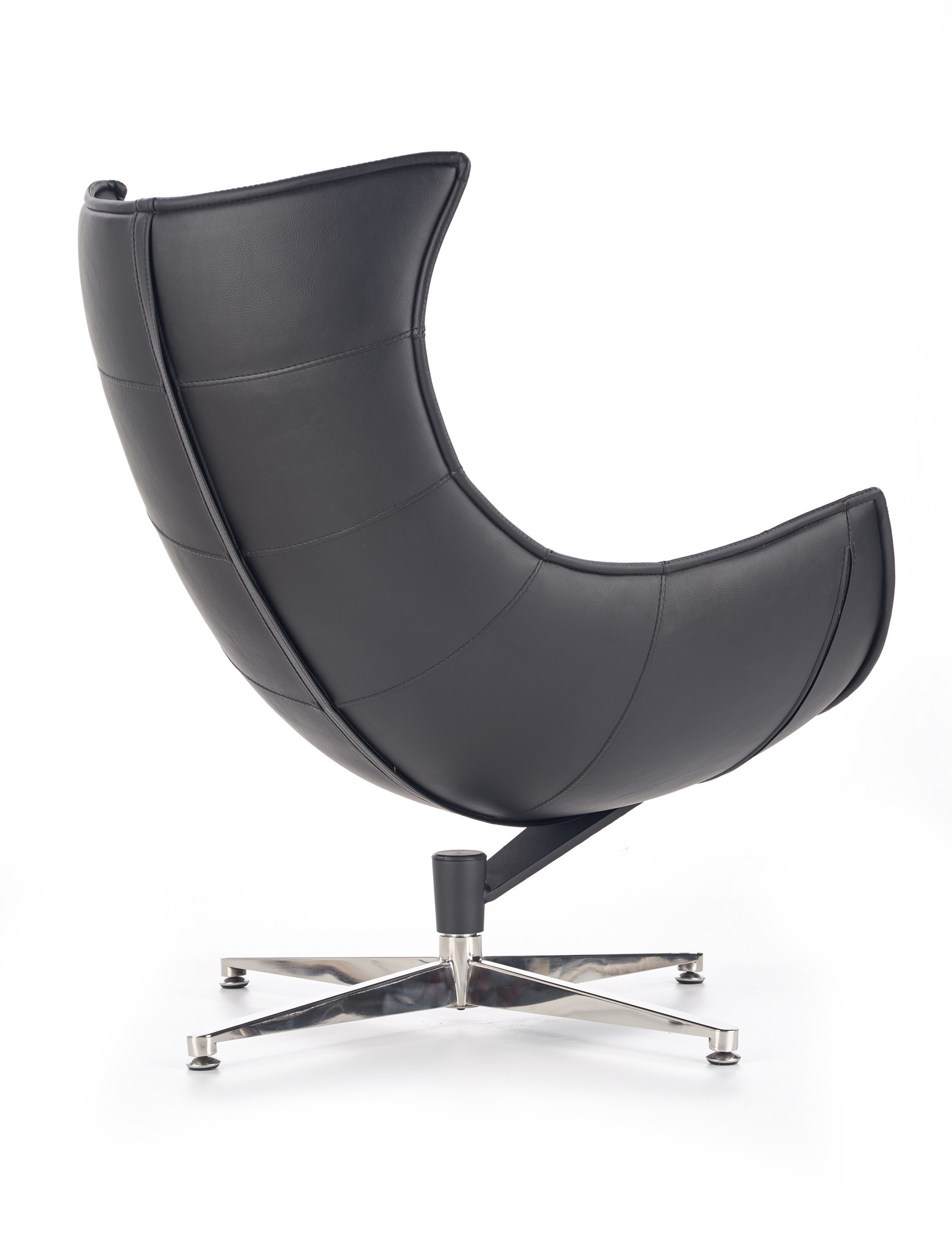 LUXOR - fauteuil - composiet leer - zwart - 86x96x84 cm