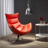 LUXOR - fauteuil - composiet leer - rood - 86x96x84 cm