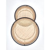 MANADO - salontafels - set van 2 - rond - naturel rotan