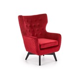 MARVEL - fauteuil - stof - bordeaux/zwart - 75x103x83cm