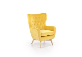 MARVEL - fauteuil - stof - geel/naturel - 75x103x83cm