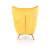 MARVEL - fauteuil - stof - geel/naturel - 75x103x83cm