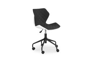 MATRIX - kinderbureaustoel - zwart/wit - 48x79-88x57 cm