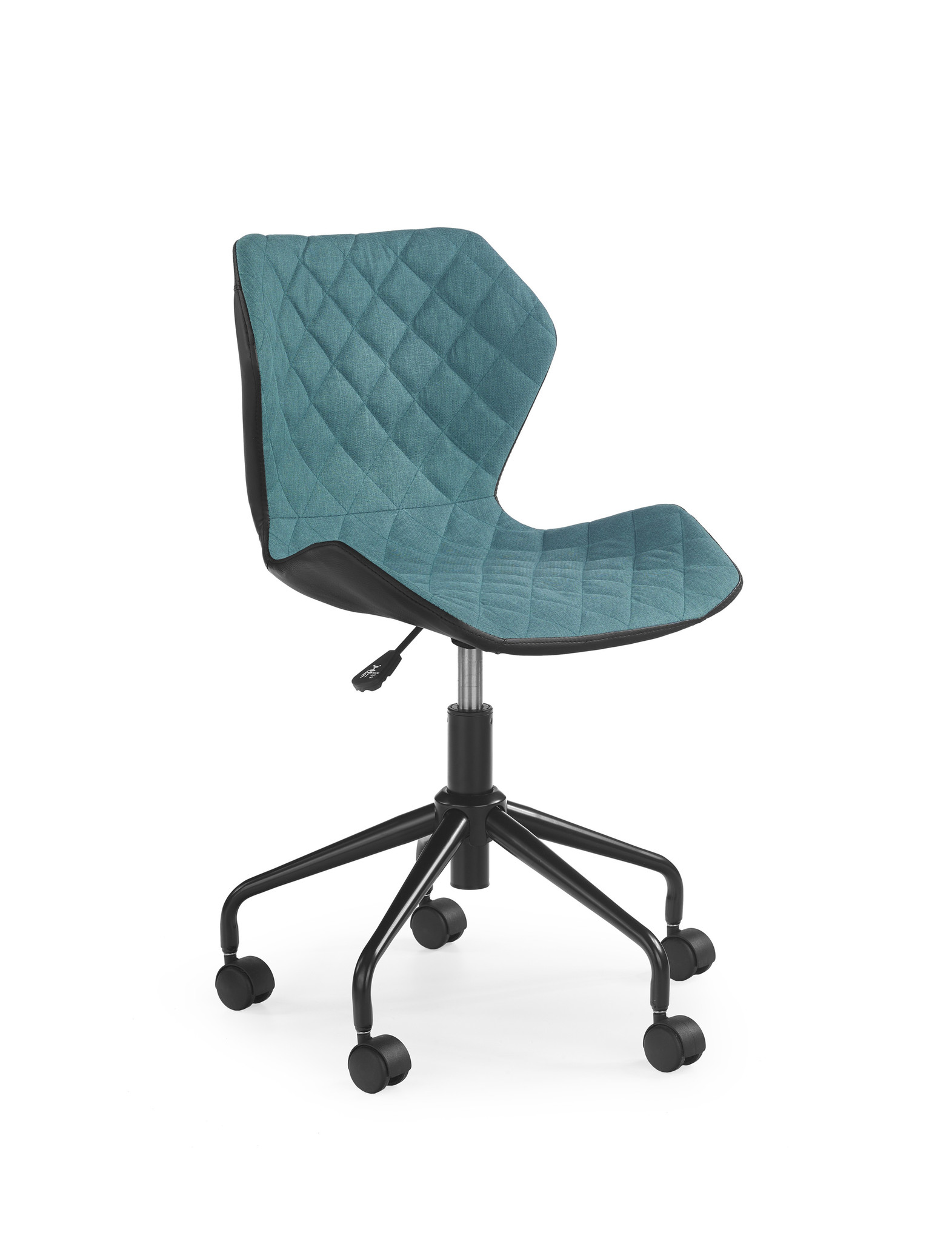 MATRIX - kinderbureaustoel - zwart/turquoise - 48x79-88x57 cm