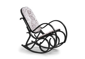 MAX - schommelstoel - hout stof - 52x95x90 cm - meerkleurig