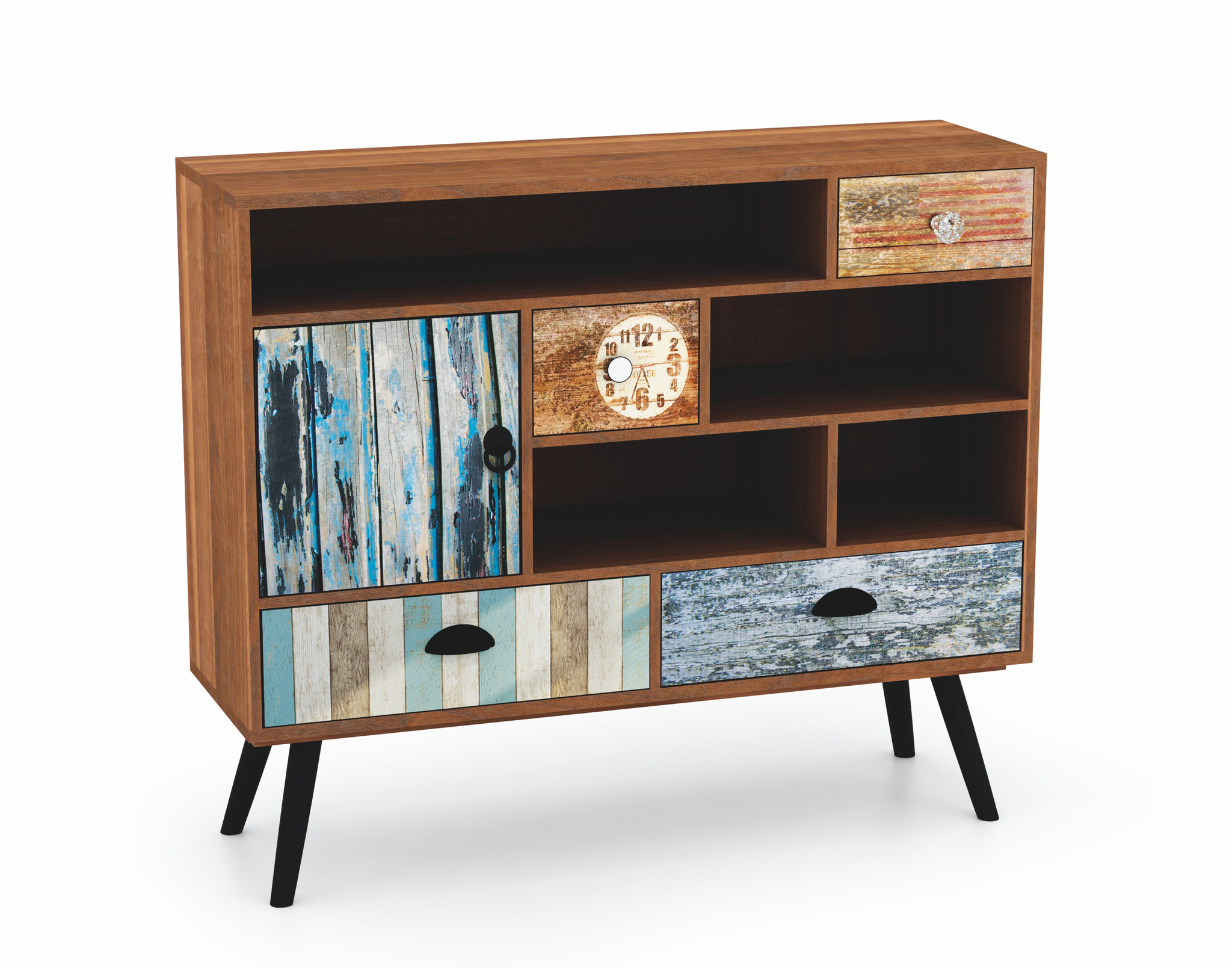 MEZO - ladekast - gelamineerd meubelblad - 29x80x93 cm