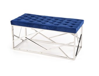 MILAGRO - halbank - stof - 98x47x47 cm - blauw