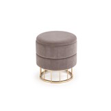 MINTY - poef - stof - 37x41x37 cm - grijs