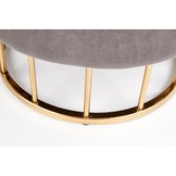 MINTY - poef - stof - 37x41x37 cm - grijs