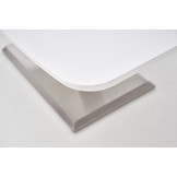 MISTRAL - eettafel - uitschuifbaar - gelakt MDF - glas - wit