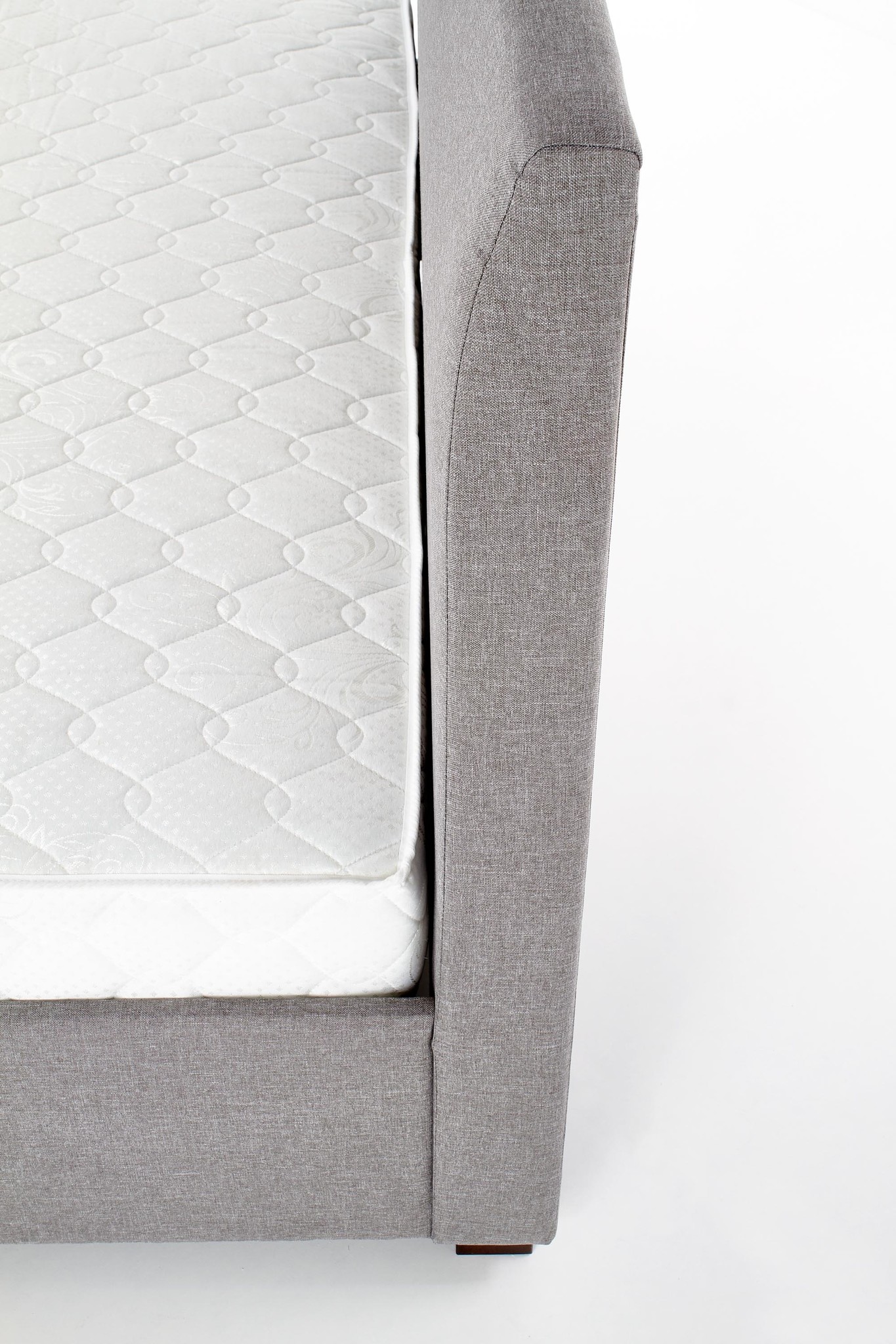 MODENA - tweepersoonsbed - met laden - modern - grijs