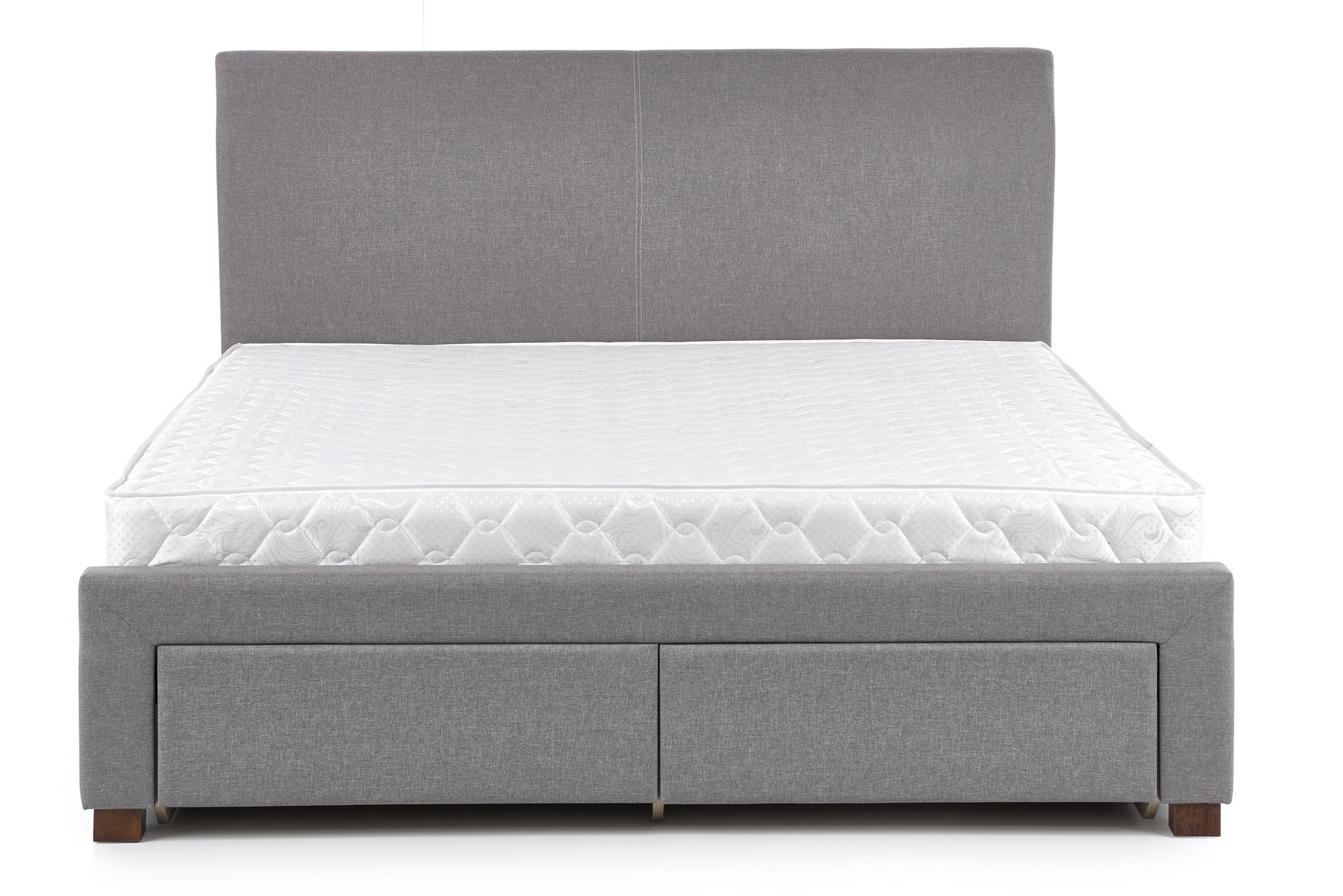 MODENA - tweepersoonsbed - met laden - modern - grijs