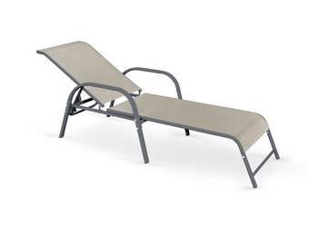 MOSLER - ligbed - 65x193x95 cm - grijs