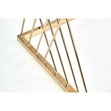 NANCY - salontafel - glas - roest vrij staal - goud - 45x52x39cm