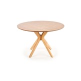 NICOLAS - eettafel - massief hout - 120x120x77cm - naturel eiken