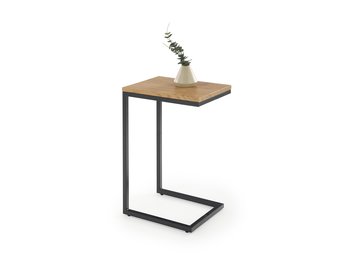 NISA - salontafel - MDF hout - 40x60x30cm - gouden eik/zwart