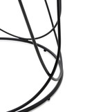 NUBIRA - salontafel - MDF hout - 60x41x60cm - wit marmer/zwart