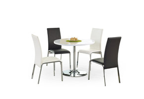 OMAR - eettafel - gelakt MDF - 4 zits - wit - 90x90x75cm