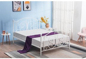 PANAMA - eenpersoonsbed - 209x94x93 cm - wit