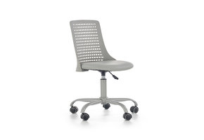 PURE - kinderbureaustoel - eco leer - 43x78-89x42 cm - grijs