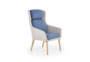 PURIO - fauteuil - Scandinavisch - 67x103x75 cm - grijs blauw