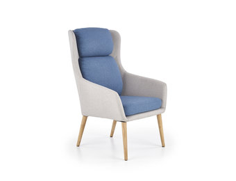 PURIO - fauteuil - Scandinavisch - 67x103x75 cm - grijs blauw