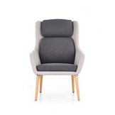PURIO - fauteuil - Scandinavisch - 67x103x75 cm - grijs