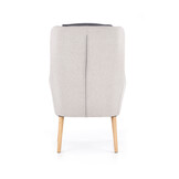 PURIO - fauteuil - Scandinavisch - 67x103x75 cm - grijs